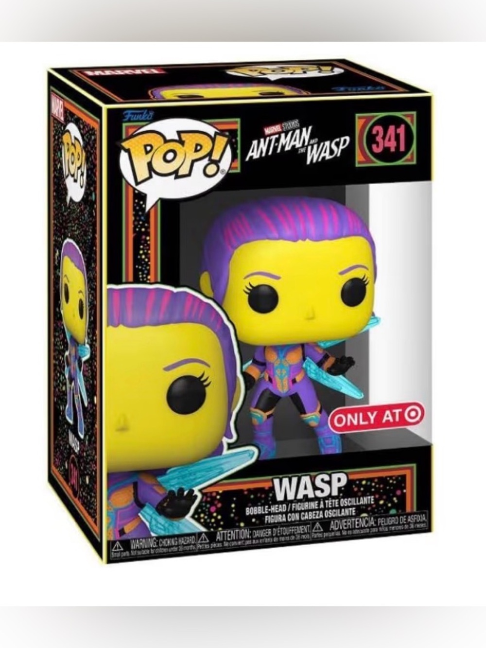 Funko Pop! Wasp #341 (Exclusive Target) Black Light